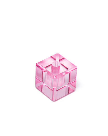 Acrylic Candle Cube - Pink